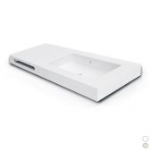 Lavabo in resina vasca destra 121x46x12cm beige - Sharp