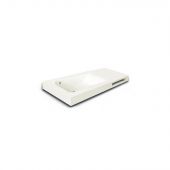Lavabo in resina vasca destra 121x46x12cm bianco - Joy