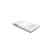 Lavabo in resina vasca sinistra 121x46x12cm bianco - Joy