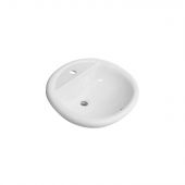 Lavabo sopra-piano con foro rubinetto 57x49cm - LS65