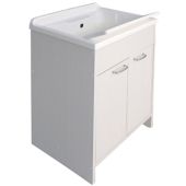 Lavatoio con mobile in pvc con tavola 60x50cm