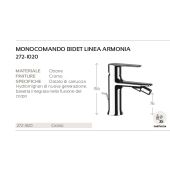 Miscelatore bidet Mariani - Armonia