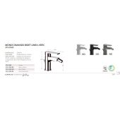 Miscelatore bidet Mariani - Artic nero opaco