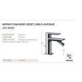 Miscelatore bidet Mariani - Avenue