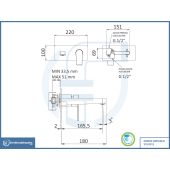 Miscelatore lavabo ad incasso Mariani - Artic cromo
