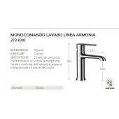 Miscelatore lavabo Mariani - Armonia