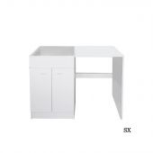 Mobile sottolavello per lavastoviglie senza lavello 120x60cm bianco Sx