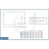 Piatto doccia rettangolare 70x100x6cm - Kepler