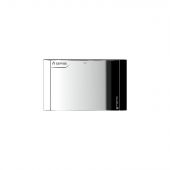 Placca K2 B01 per ispezione gas bianca - 135x90mm