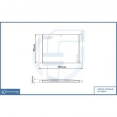 Placca K2 B01 per ispezione gas cromo - 135x90mm