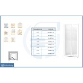 Porta doccia a libro 90cm - York