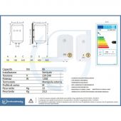 Scaldabagno elettrico Aton 80lt verticale anni 2