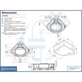 Vasca angolare con idromassaggio e pannello 140x140cm - Cipro