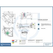 Vasca angolare Simmetrica Semicircolare Hydro - Una