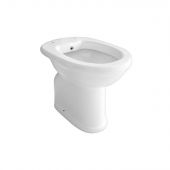 Vaso/bidet per anziani chiuso scarico a pavimento completo di erogatore