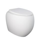 Vaso filo muro Rimless fissaggio nascosto bianco opaco- Cloud