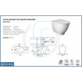 Vaso filo muro Rimless- Moon
