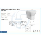 Vaso Rimless filo muro- Resort